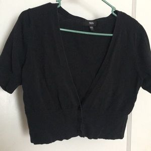 Black Crop Sweater
